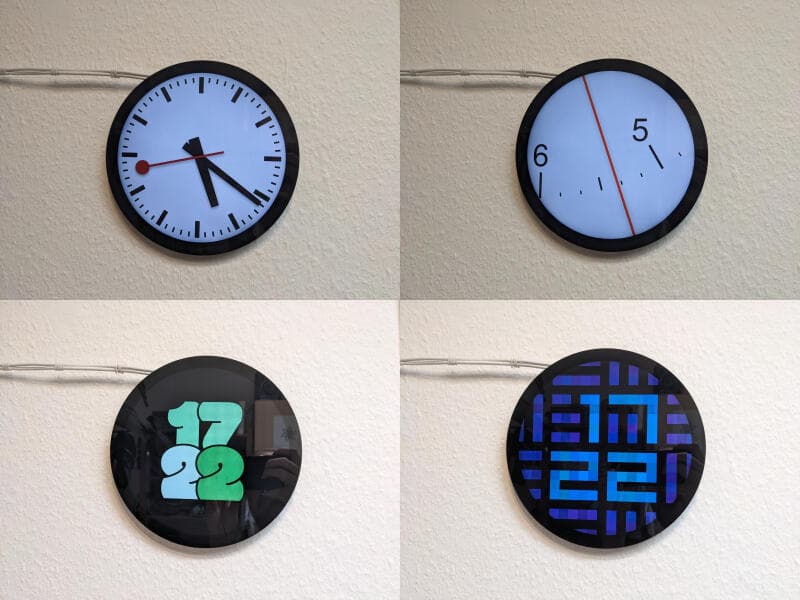 How to build a circular LCD clock