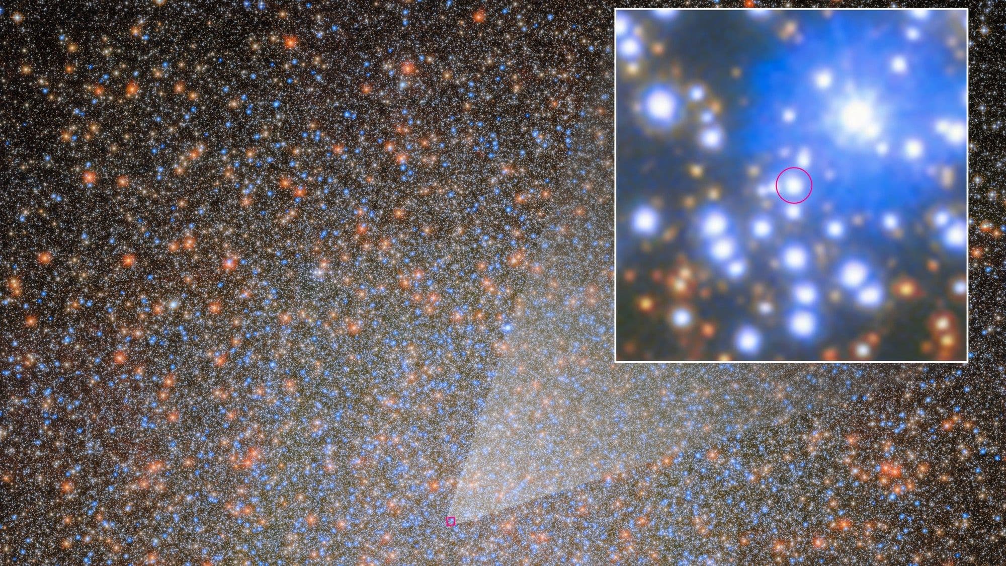 The 1st of 10,000 'missing' black holes in the Omega Centauri star cluster has been found