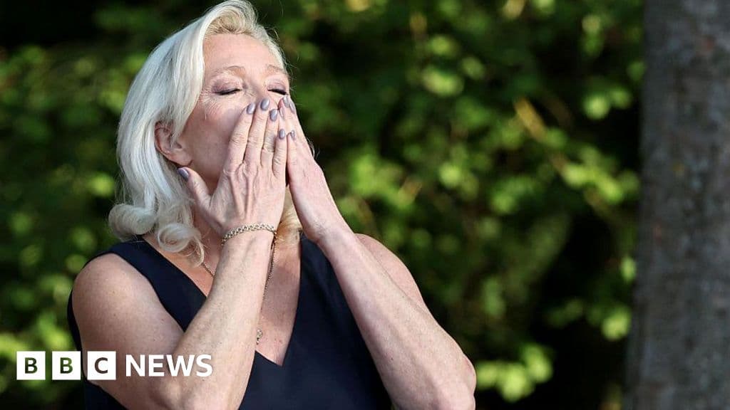 France's Marine Le Pen, who brought hard-right National Rally to cusp of electoral success - BBC