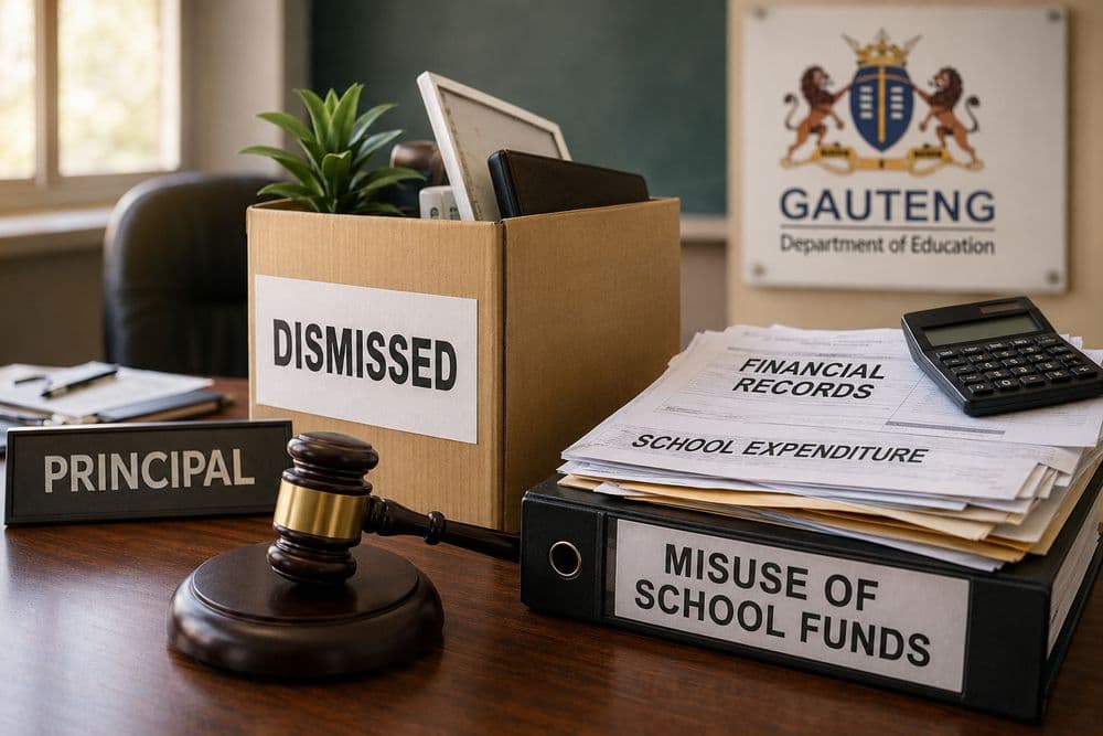 Gauteng principal dismissed after spending R23,000 at Makro and withdrawing R25,000 school funds
