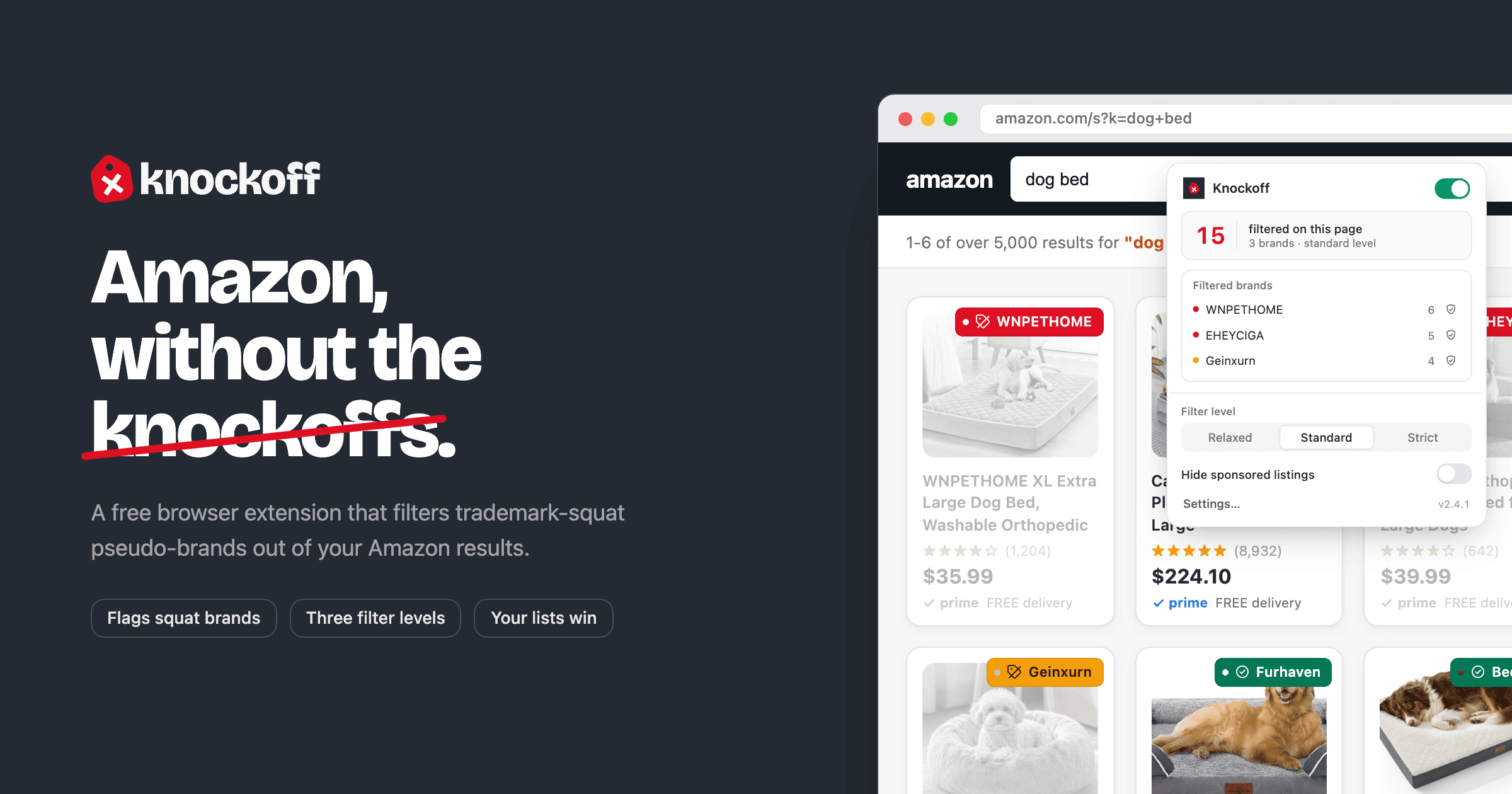 Amazon Without the Knockoffs