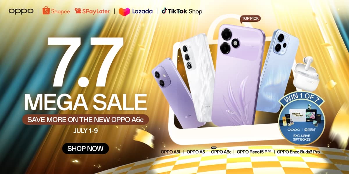 OPPO's 7.7 Sale brings huge discounts, exclusive freebies, and MLBB prizes