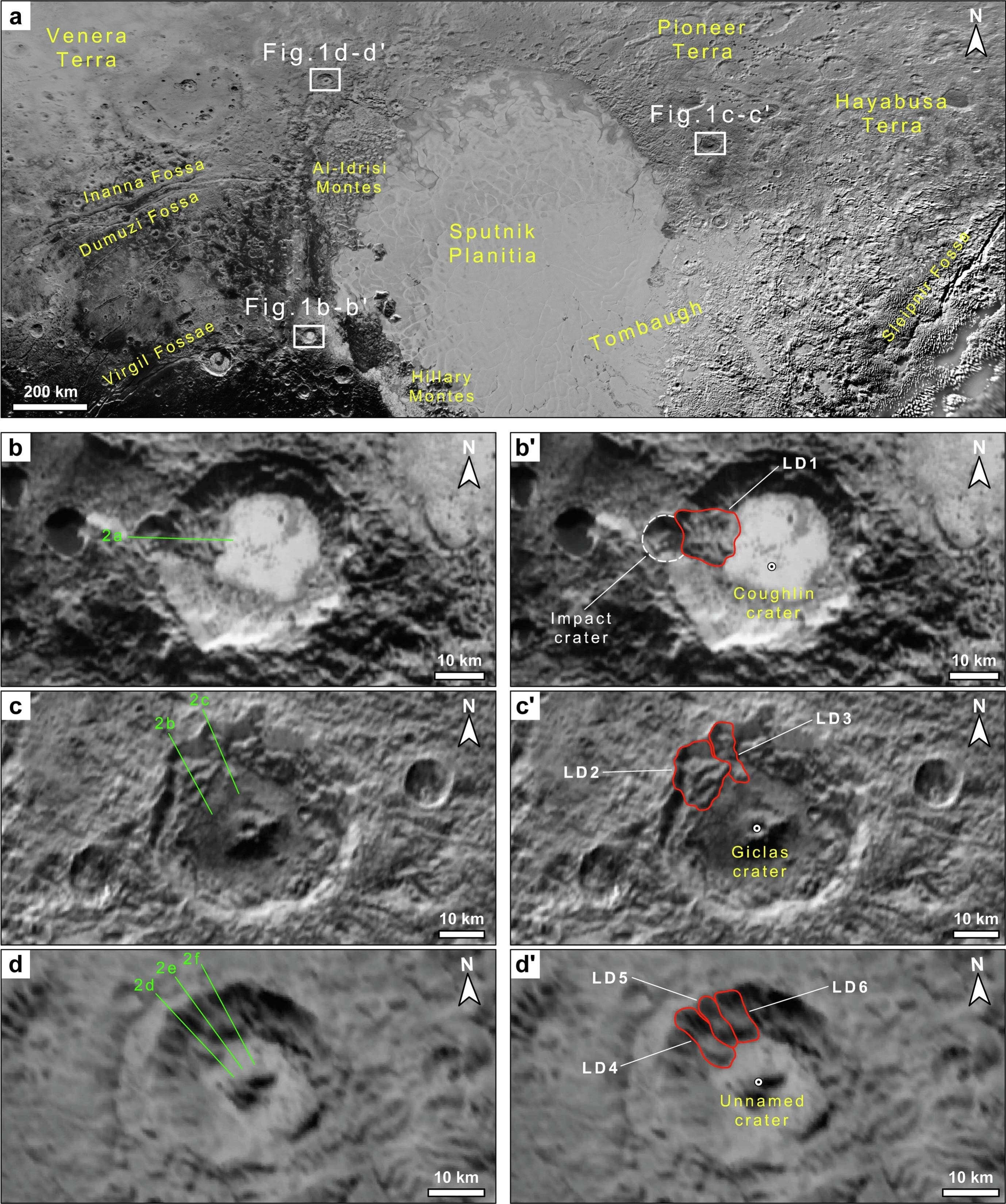 Six massive landslides discovered on icy Pluto - Phys.org