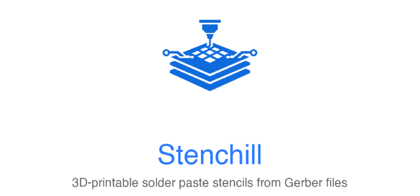 Stenchill: 3D Printable Solder Paste Stencil Generator