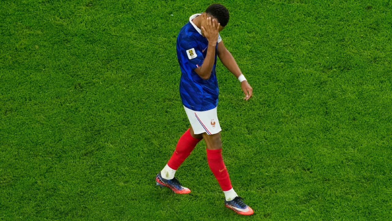 Mbappe denied third straight World Cup final